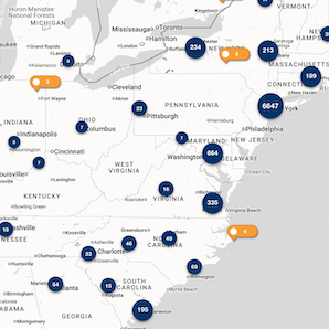 Alumni Hot Map